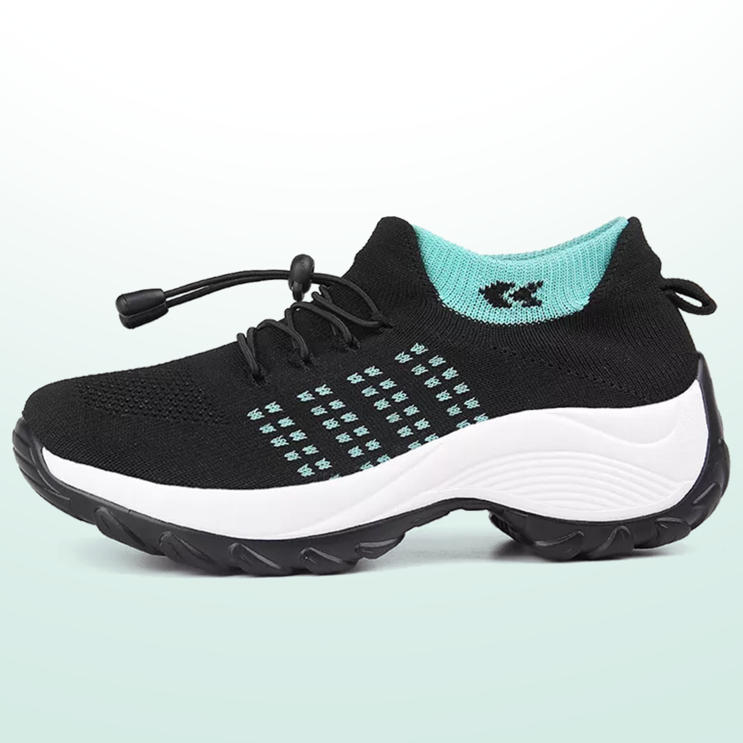 Ambulo Ergonomische Schuhe mit Dämpfung - Schwarz Grün