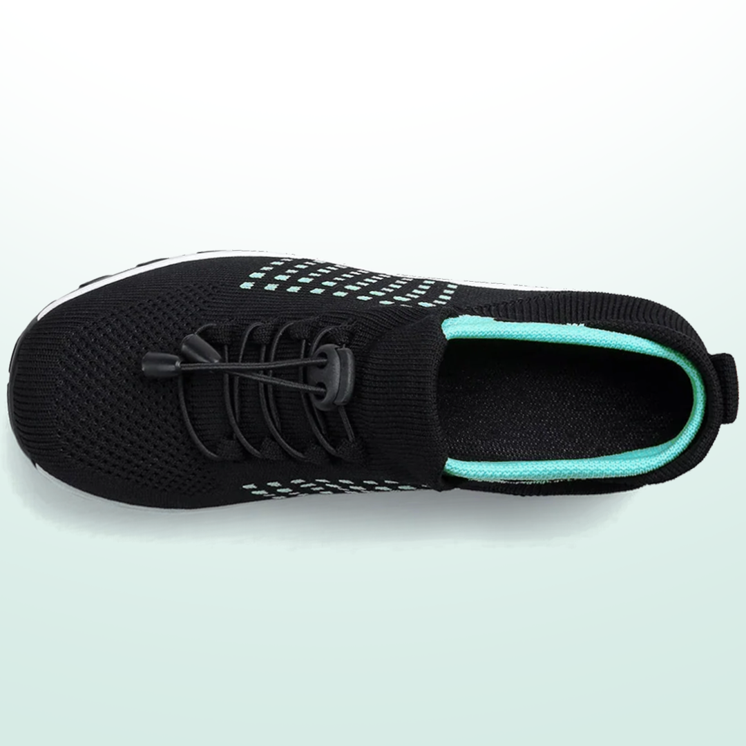 Ambulo Ergonomische Schuhe mit Dämpfung - Schwarz Grün