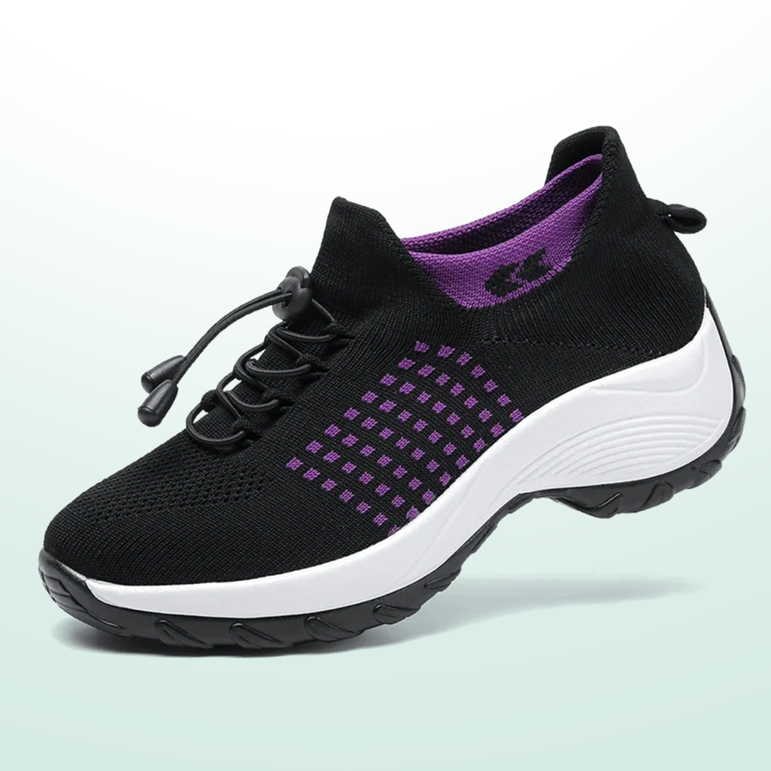 Ambulo Ergonomische Schuhe mit Dämpfung - Schwarz Lila