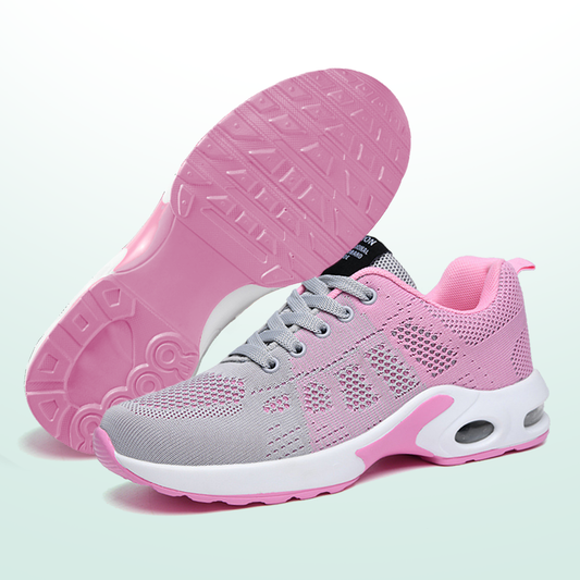 Friedensfuß Ergonomische Schuhe mit Dämpfung - Rosa Grau