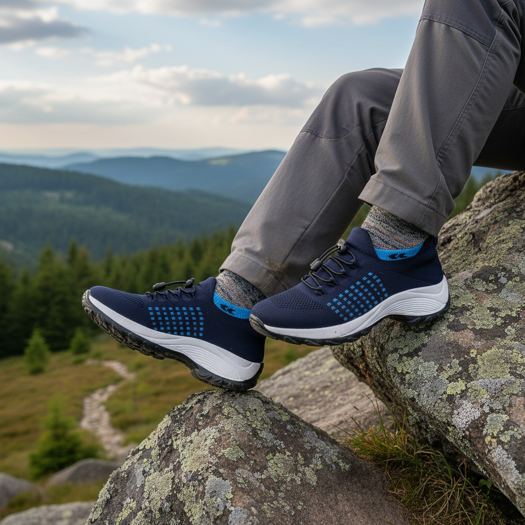 Ambulo Ergonomische Schuhe mit Dämpfung - Blau