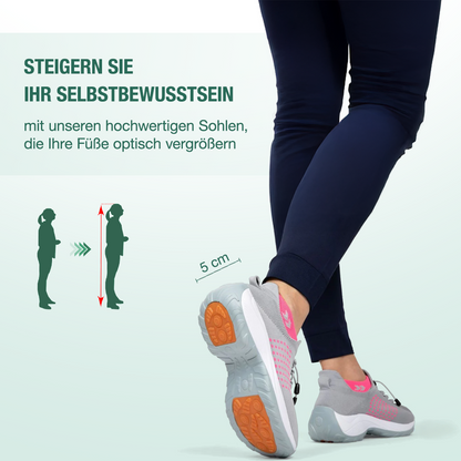 Ambulo Orthopädische Schuhe Strickstoff - Rosa Grau