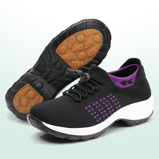 Ambulo Ergonomische Schuhe mit Dämpfung - Schwarz Lila