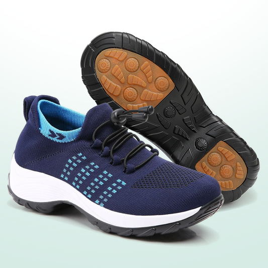 Ambulo Ortho Ergonomische Schuhe mit Dämpfung - Blau Marineblau