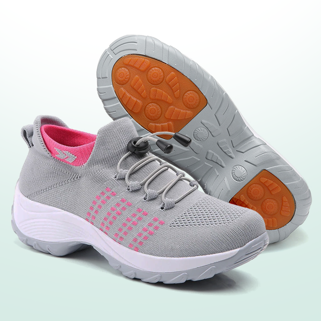 Ambulo Ortho Ergonomische Schuhe mit Dämpfung - Rosa Grau