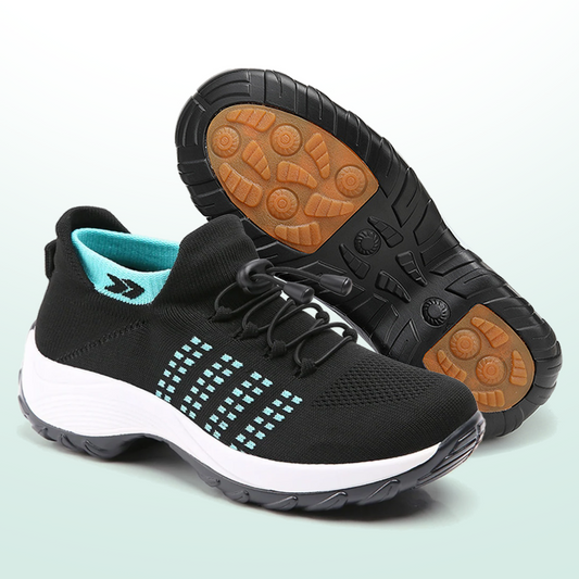 Ambulo Ortho Ergonomische Schuhe mit Dämpfung - Grün Schwarz