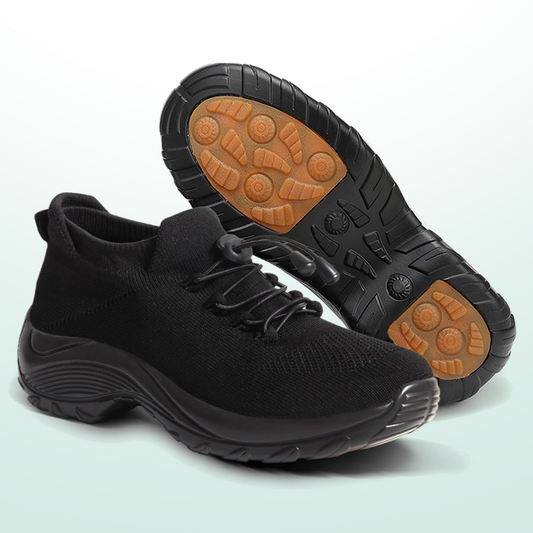 Ambulo Ortho Ergonomische Schuhe mit Dämpfung - Alles Schwarz