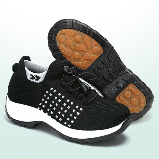 Ambulo Ortho Ergonomische Schuhe mit Dämpfung - Weiß Schwarz