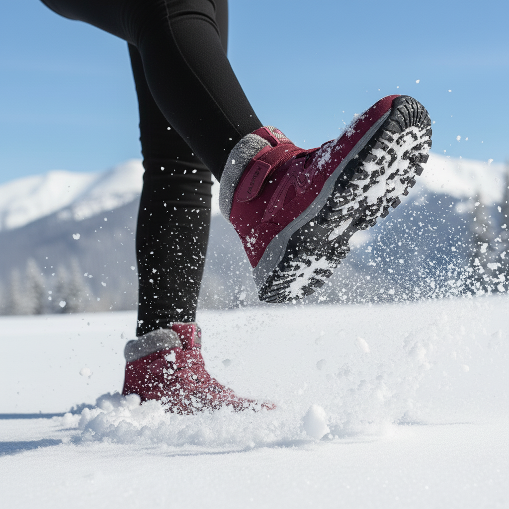 Solvema Orthopädische Winterschuhe - Rot