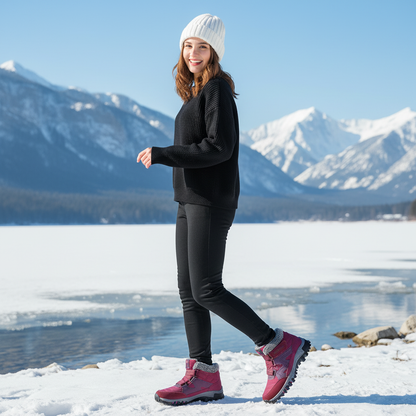 Solvema Orthopädische Winterschuhe - Rot