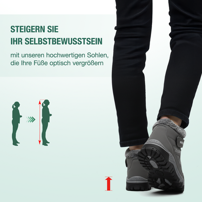 Solvema Orthopädische Winterschuhe - Rosa Grau