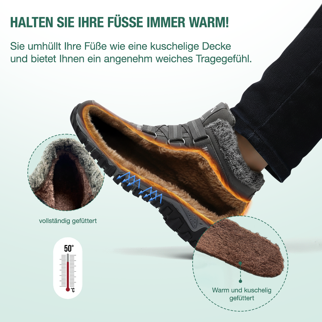 Solvema Orthopädische Winterschuhe - Rosa Grau