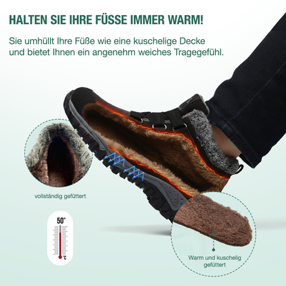 Solvema Orthopädische Winterschuhe - Schwarz