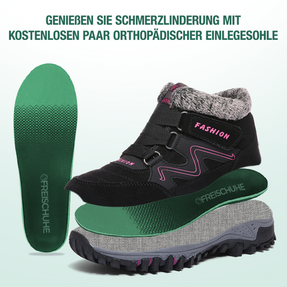 Solvema Orthopädische Winterschuhe - Rosa Schwarz