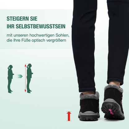 Solvema Orthopädische Winterschuhe - Rosa Schwarz