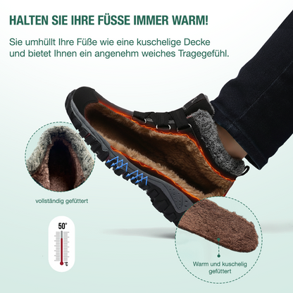 Solvema Orthopädische Winterschuhe - Rosa Schwarz