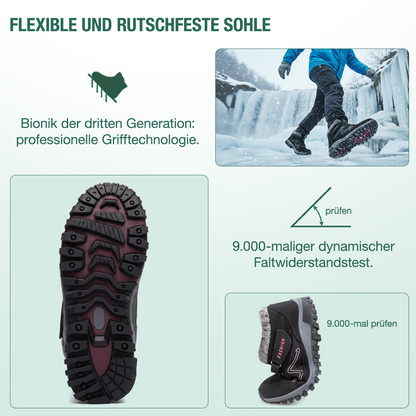 Solvema Orthopädische Winterschuhe - Rosa Schwarz