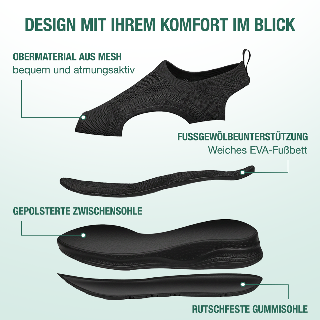 Sanavita Orthopädische Sandalen - Schwarz