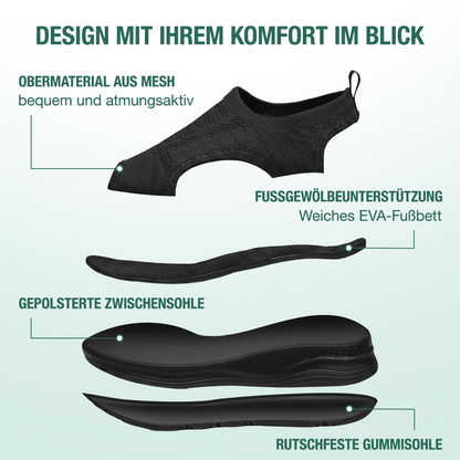 Sanavita Orthopädische Sandalen - Schwarz