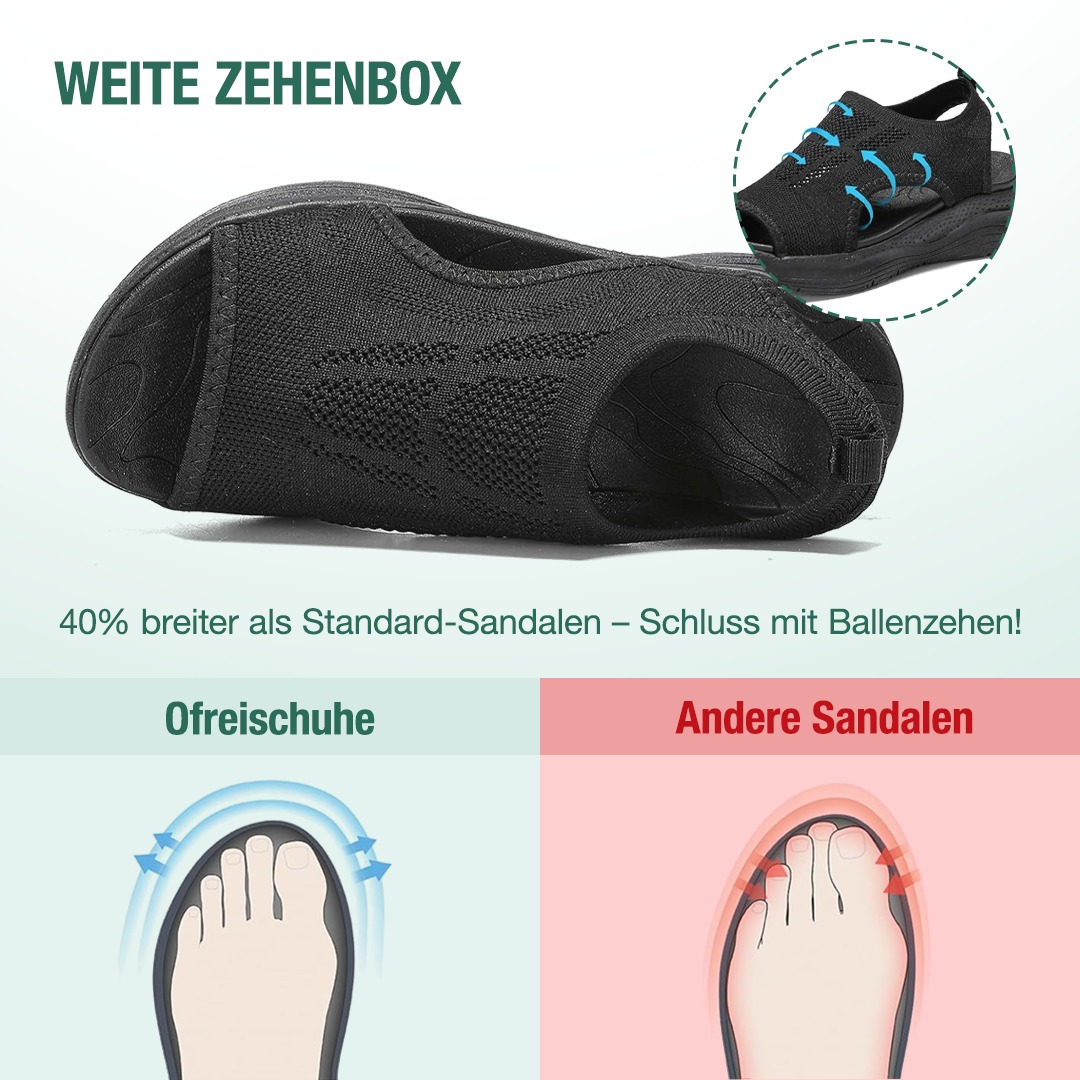 Sanavita Orthopädische Sandalen - Schwarz