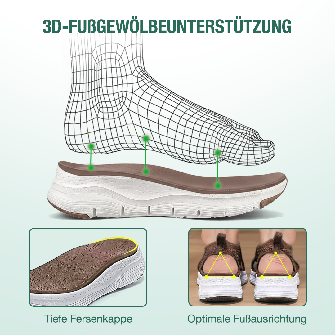 Sanavita Orthopädische Sandalen - Braun